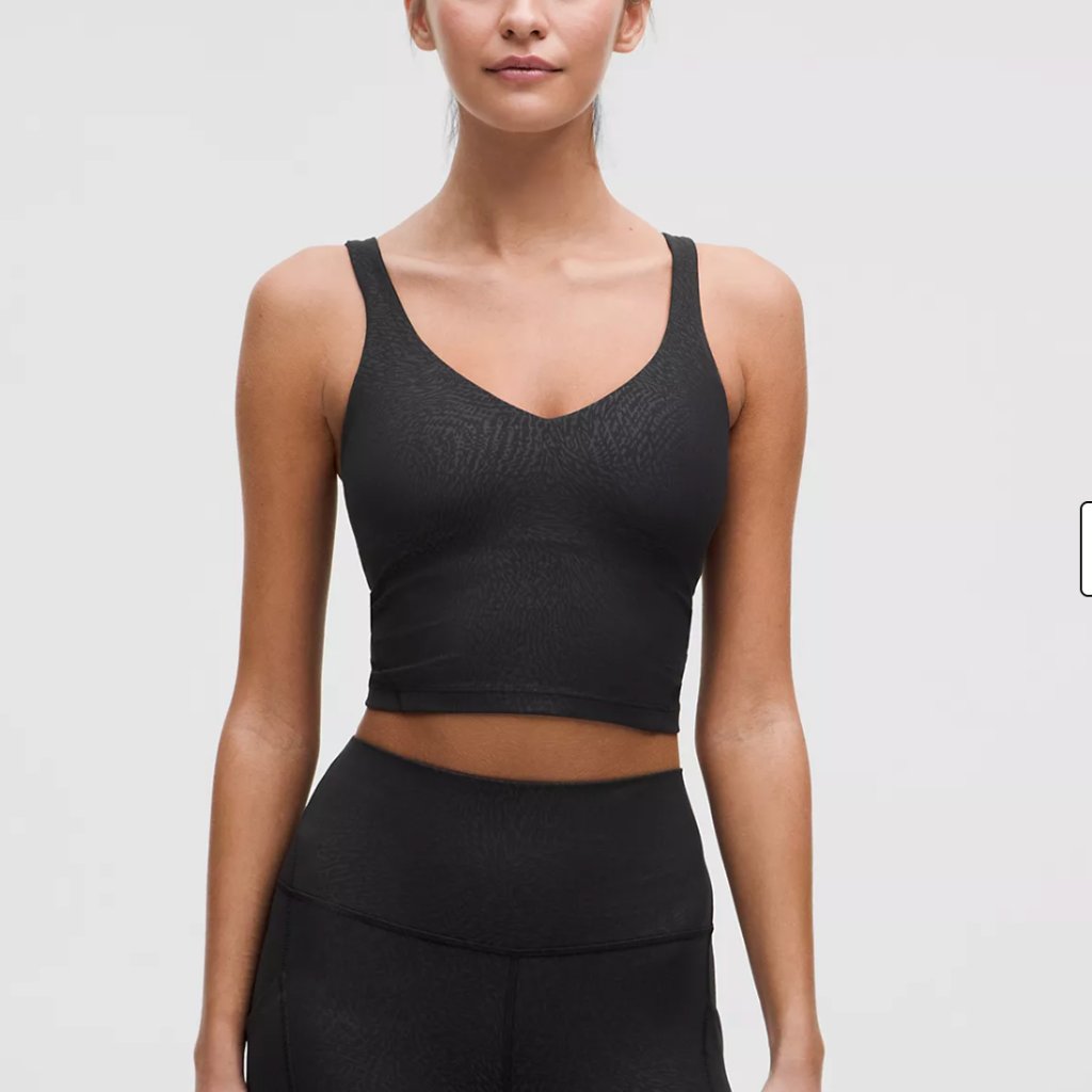 Bundle: 2 Lululemon Align Tanks Size 0 | Graphite Grey & Embossed Black